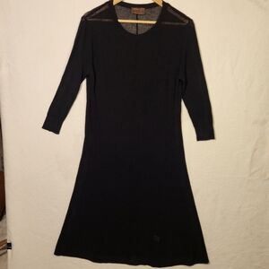 Kerisma long thin dainty sheer fishnet dress LINEN